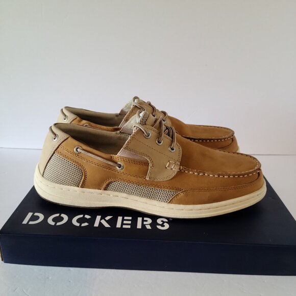 DOCKERS BEACON MENS SLIP ON SHOES TAN/TAUPE CASUAL BOAT SHOES SIZE 12 MEDIUM - Picture 6 of 9